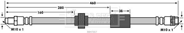 BORG & BECK Bremžu šļūtene BBH7667